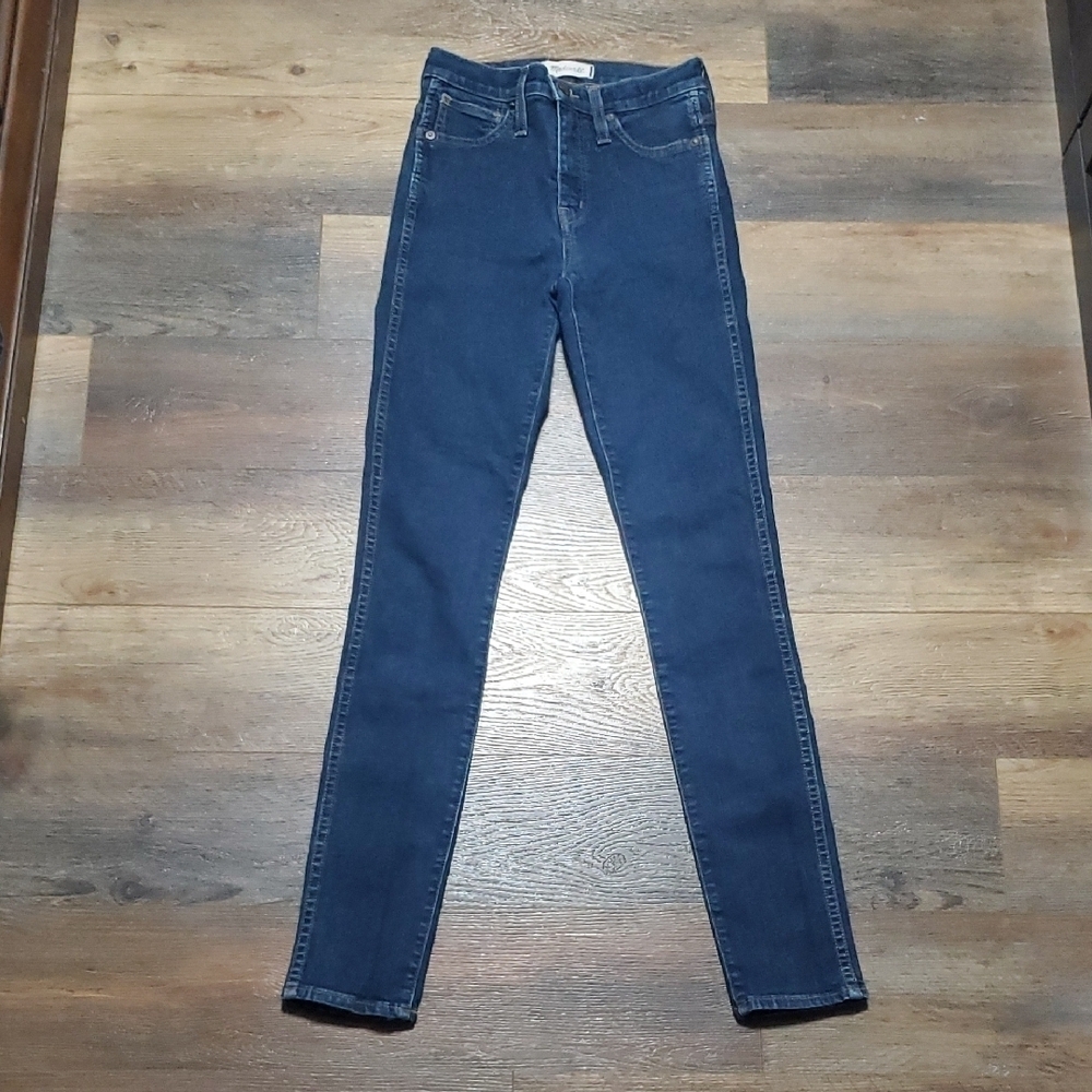Madewell Blue Skinny Jeans High-Rise Tapered